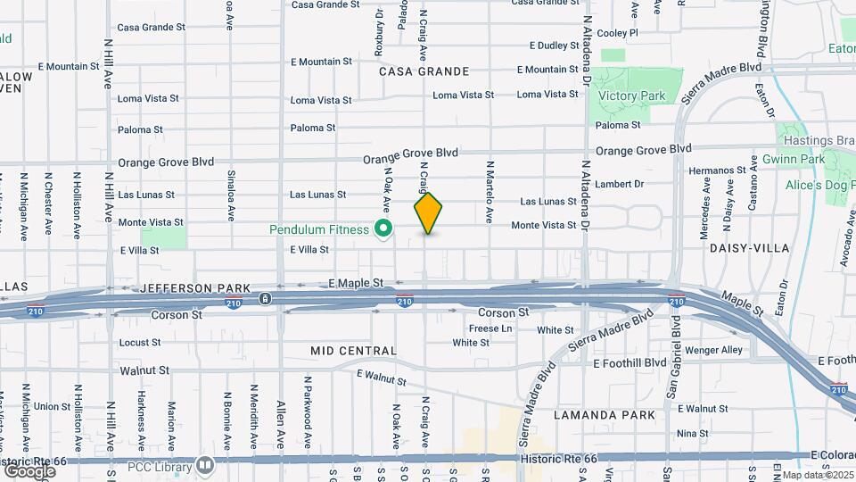 494 N Craig Ave, Unit 494 Map and Location Details