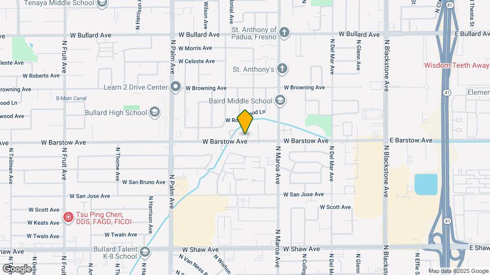 538 W Barstow Ave Map and Location Details