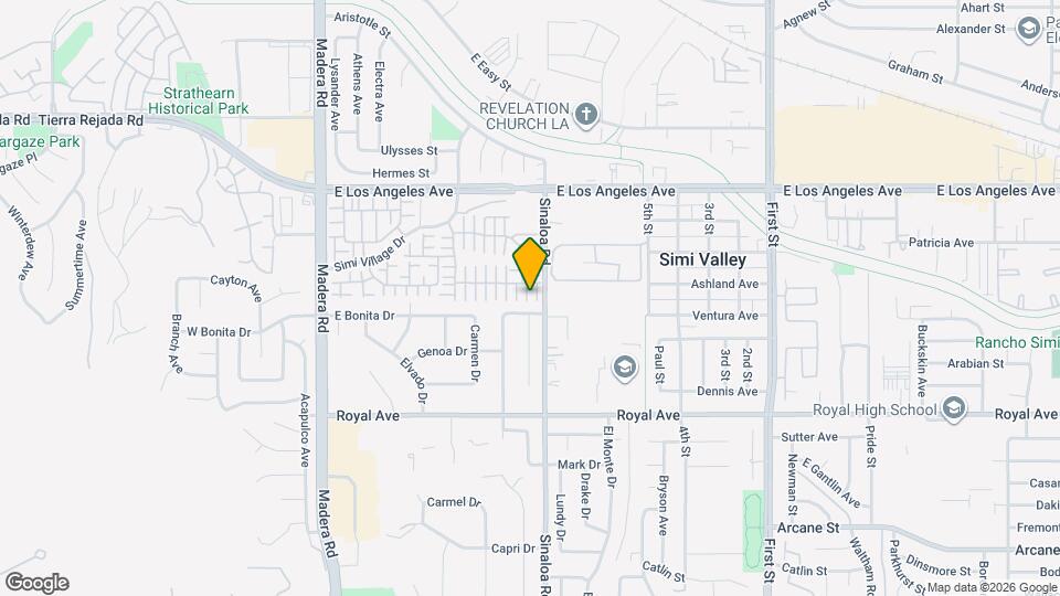 1654 Spinwood Ln Map and Location Details