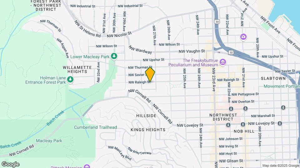 2736-2738 NW Raleigh St Map and Location Details