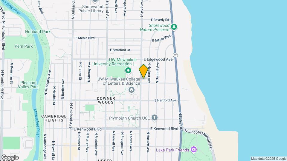 3406 N Downer Ave, Unit First Floor Map and Location Details