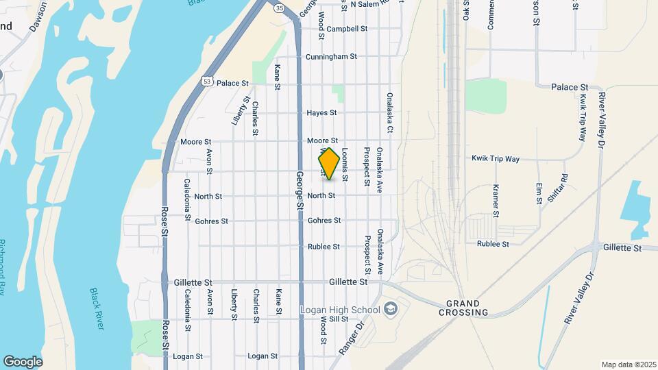 1912 Wood St Map and Location Details