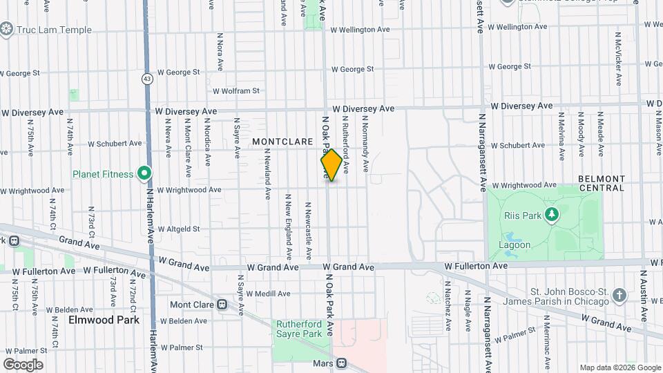 677.5 W Wrightwood Ave Map and Location Details