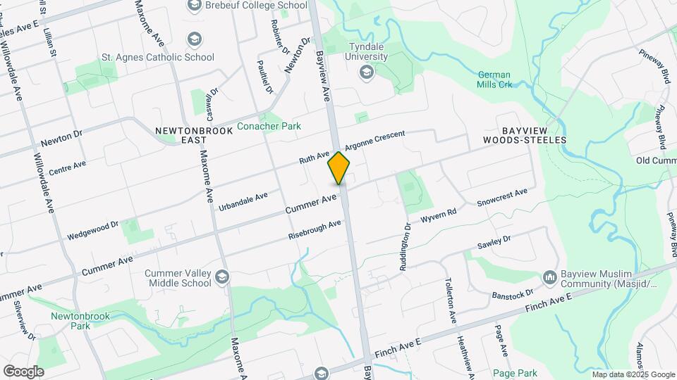 405-1291 BAYVIEW Ave Map and Location Details