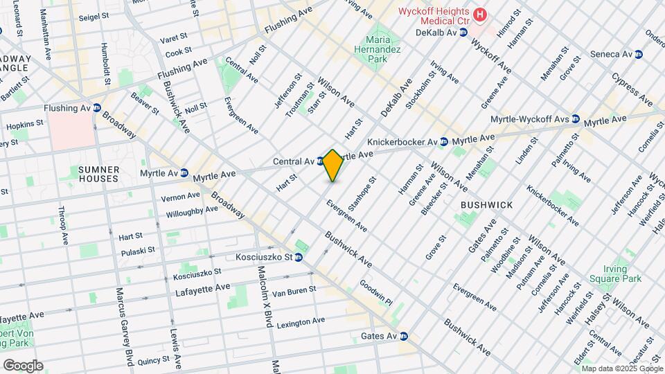 1248 DeKalb Avenue Mapa y Detalles de la Ubicación