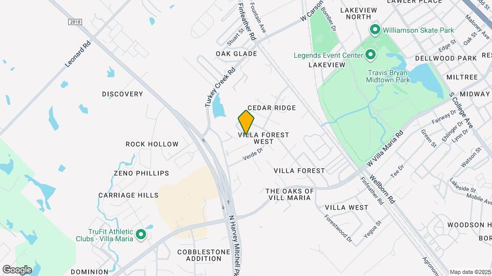 2834-2836 Forest Bend Dr Map and Location Details