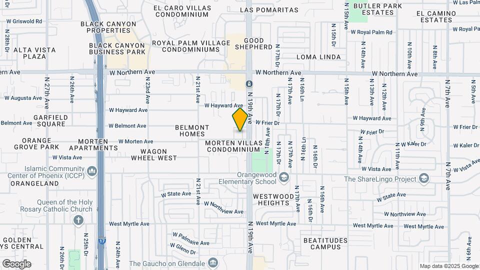 7624 N 19th Dr Map and Location Details