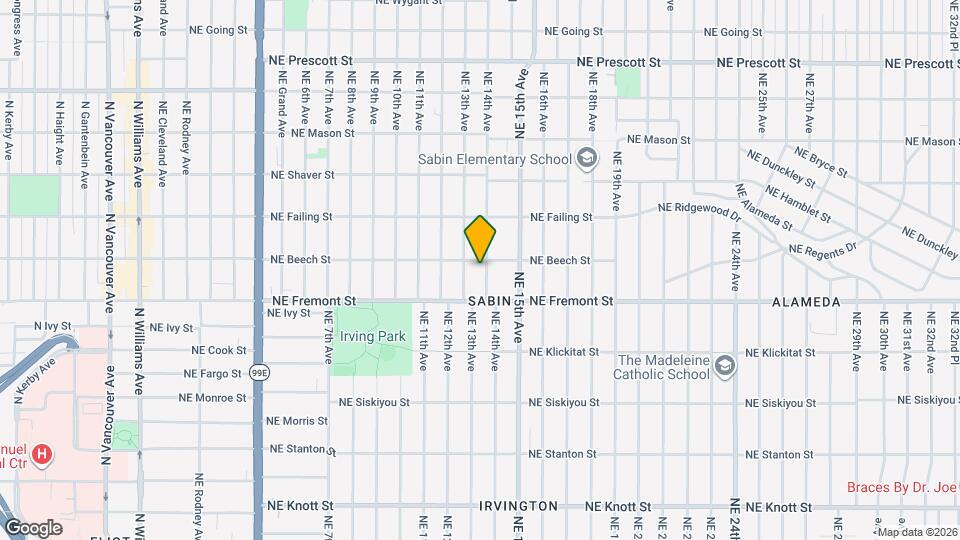 3625 NE 14th Ave, Unit A- House Map and Location Details