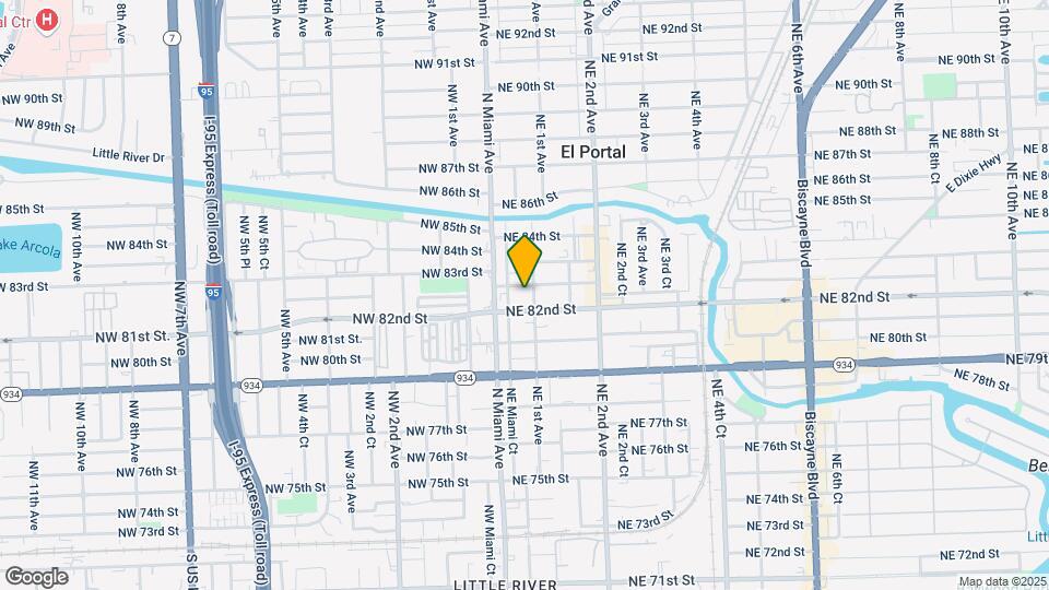 8230-8236 NE 1st Ave Map and Location Details