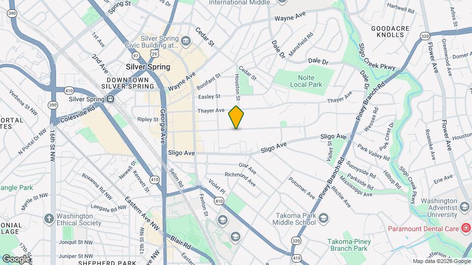 744 Silver Spring Ave Map and Location Details