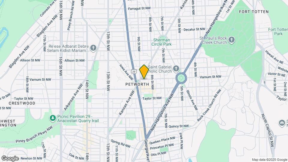 836 Varnum St NW Map and Location Details