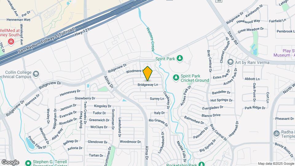 1122 Bridgeway Ln Map and Location Details