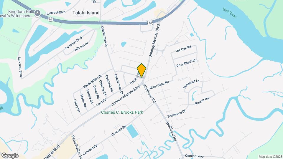 7302 Johnny Mercer Blvd Map and Location Details