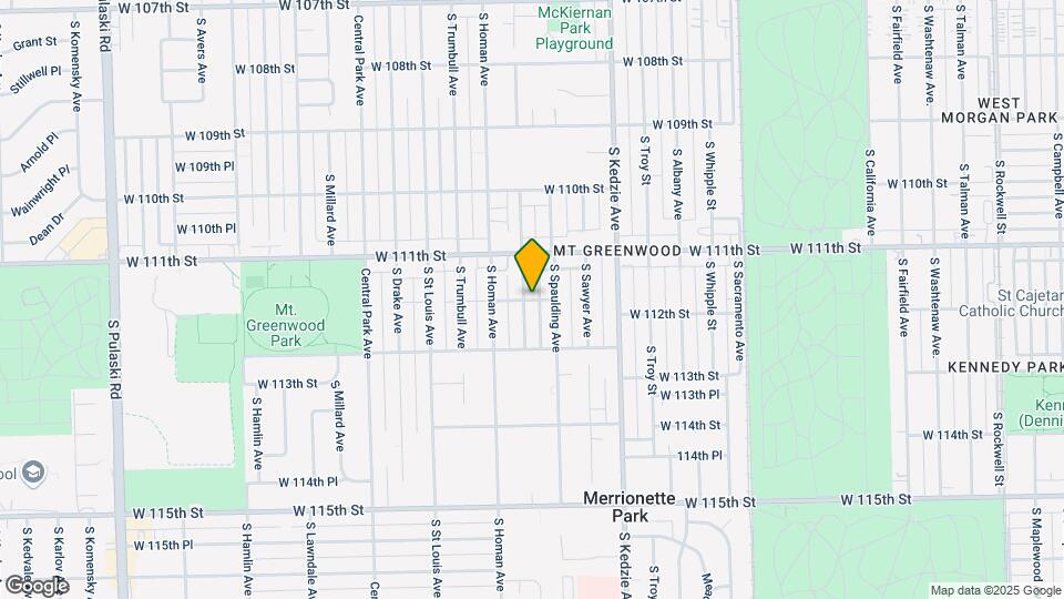 11143 S Christiana Ave, Unit #2 Map and Location Details