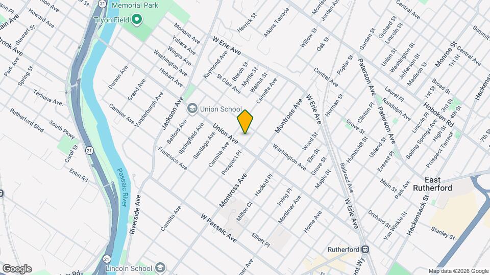 126 Prospect Pl, Unit 1 Map and Location Details