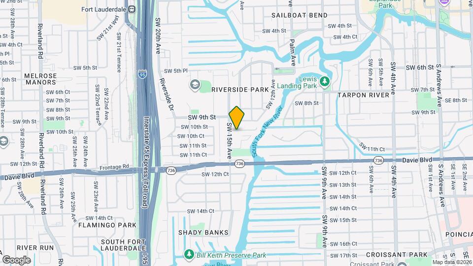 1442 SW 10th St Map and Location Details