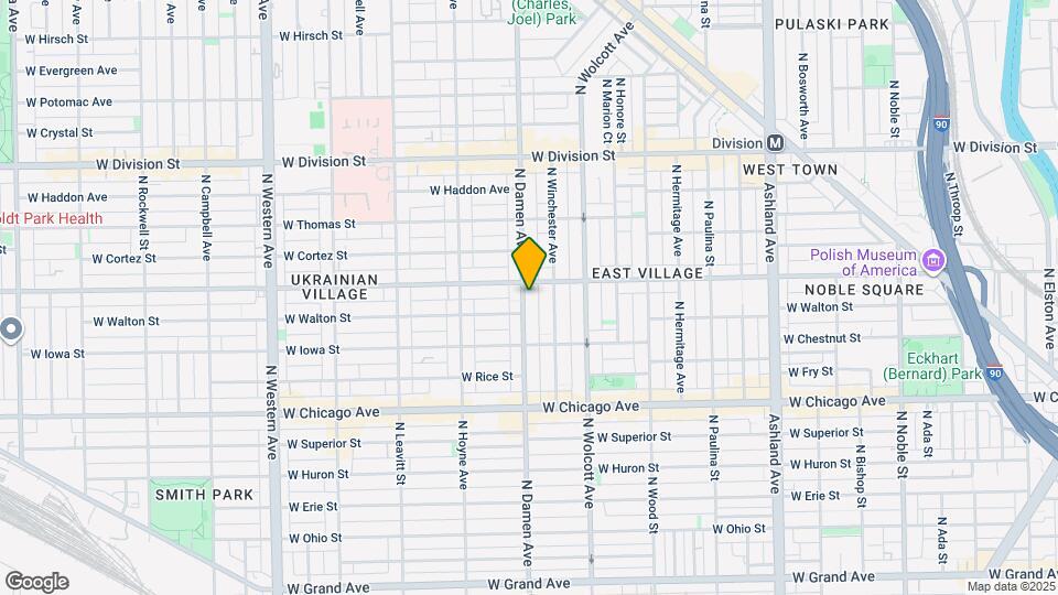 949 N Damen Ave Map and Location Details