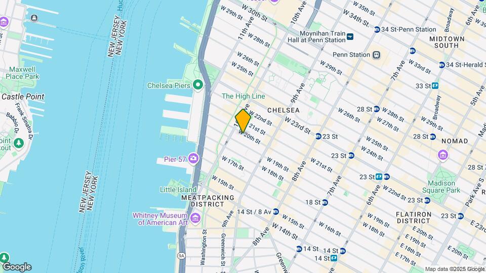 444 W 20th St Map and Location Details