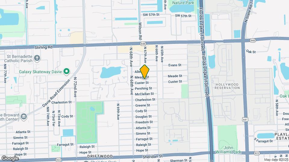 6701 Custer St Map and Location Details