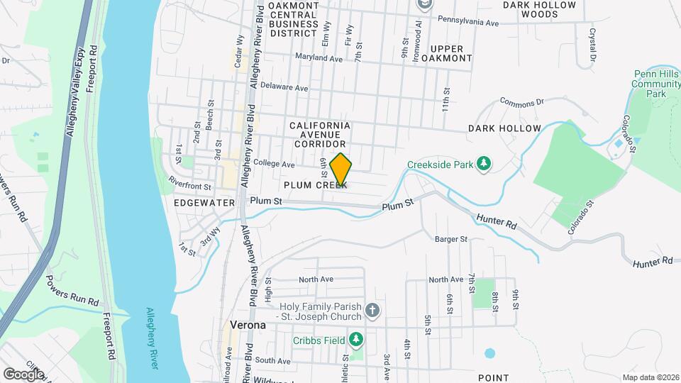 627 Valley St Mapa y Detalles de la Ubicación