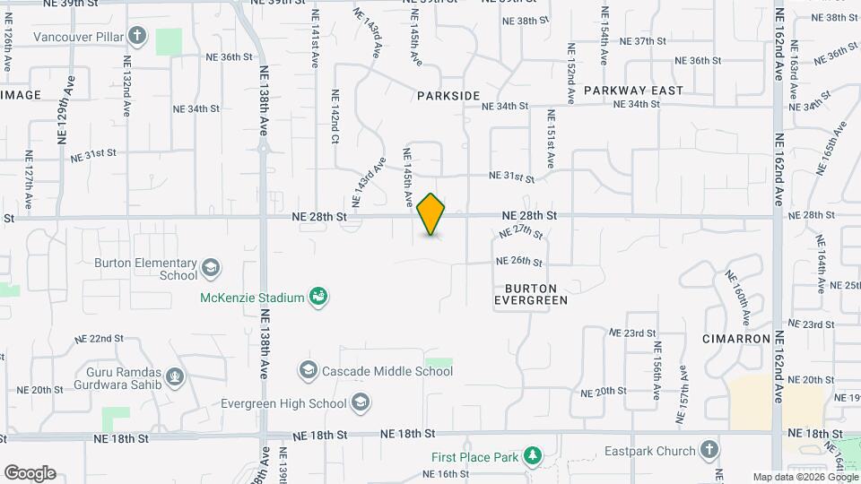 2706 NE 146th Ct Map and Location Details