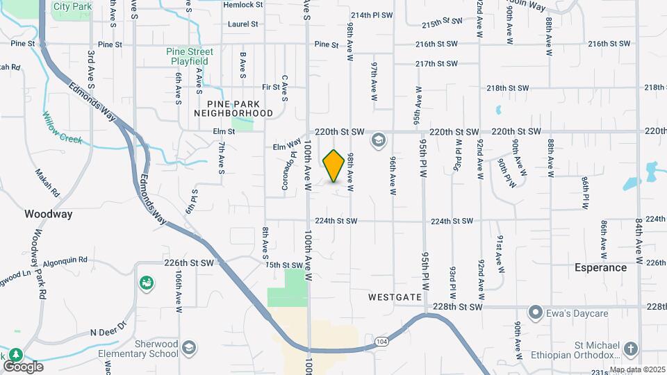 22224 98th Ave W Map and Location Details