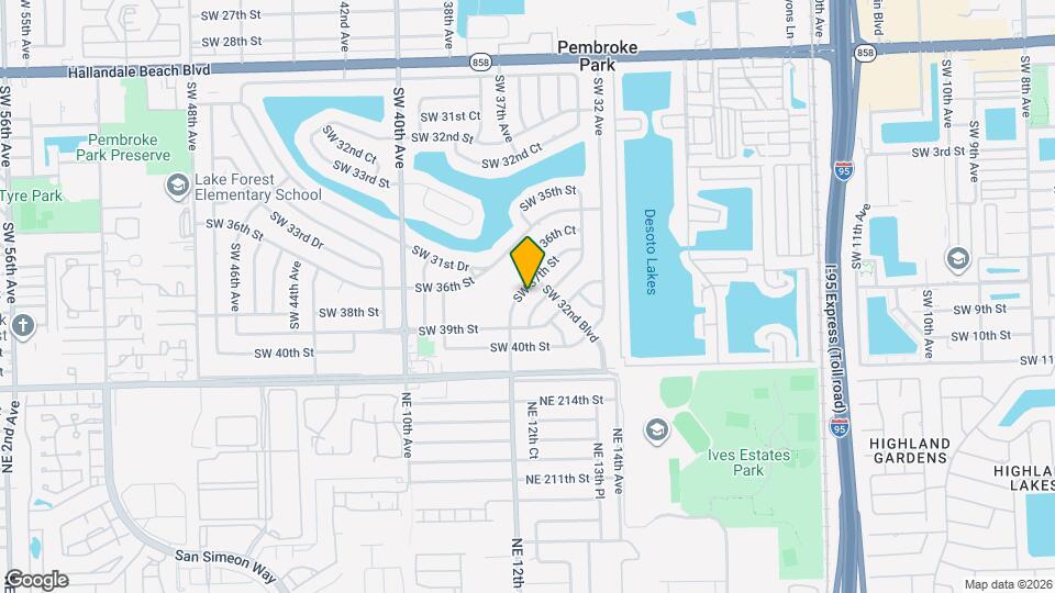 3500 SW 37th St Map and Location Details