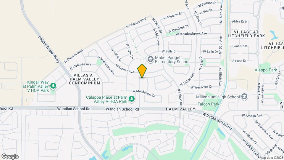 15493 W Montecito Ave Map and Location Details