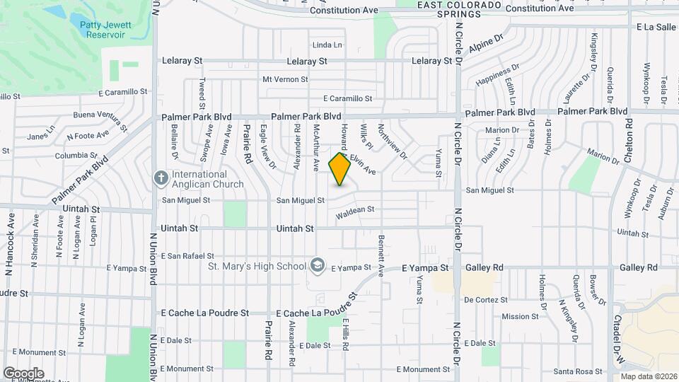2534 E San Miguel St Map and Location Details