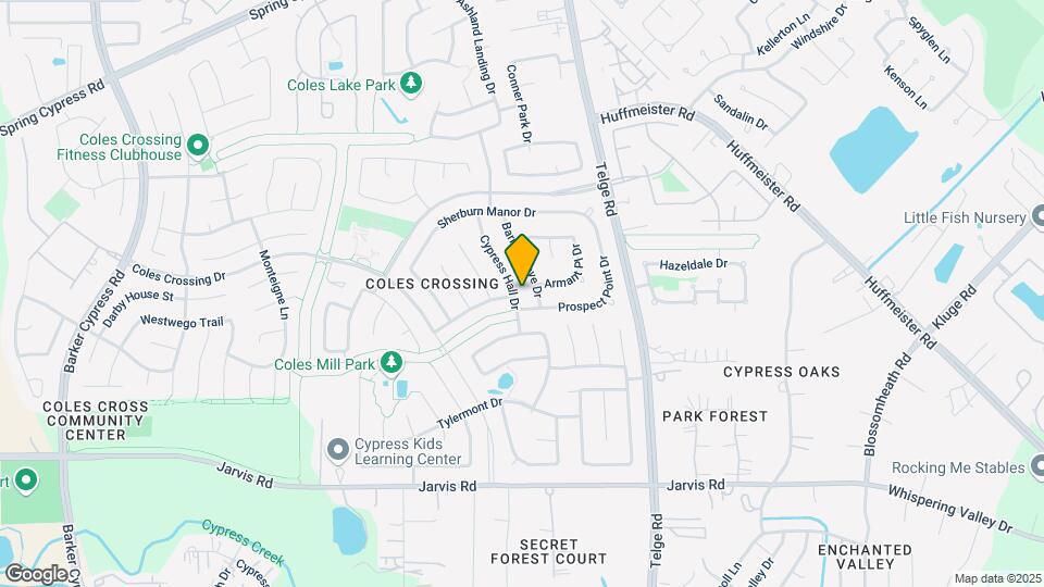 15810 Cypress Hall Dr Map and Location Details