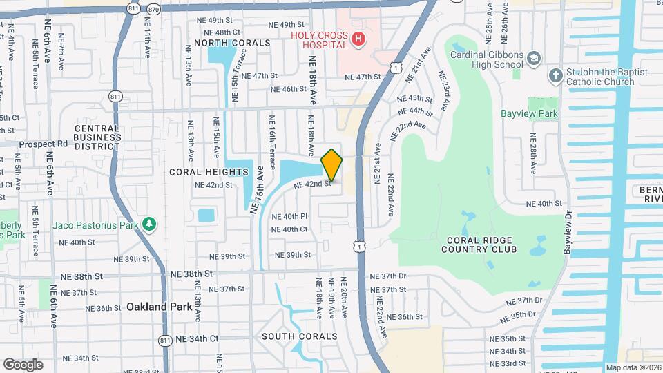 1900 NE 42nd St Map and Location Details