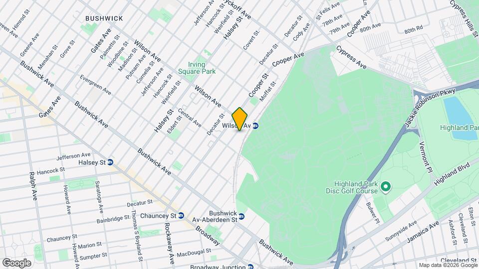 214 Moffat St Mapa y Detalles de la Ubicación