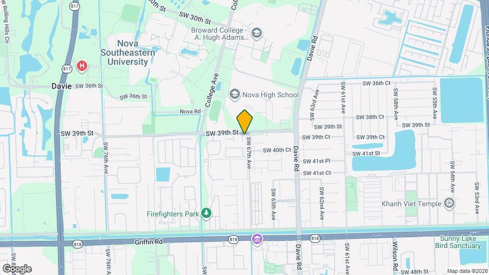 3912 SW 67th Terrace Map and Location Details