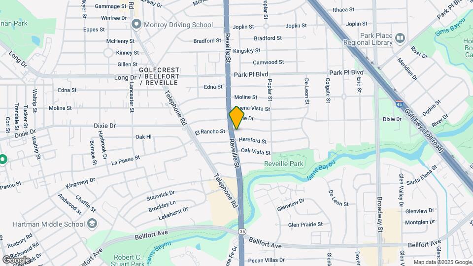 7606 El Rancho St Map and Location Details