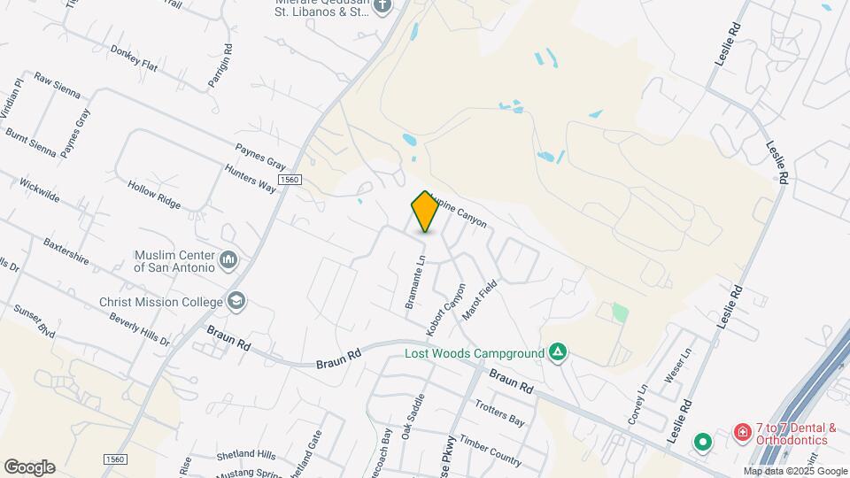 10607 Tansy Canyon Map and Location Details