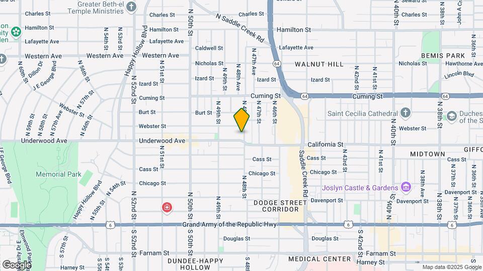 4802 Underwood Ave Map and Location Details