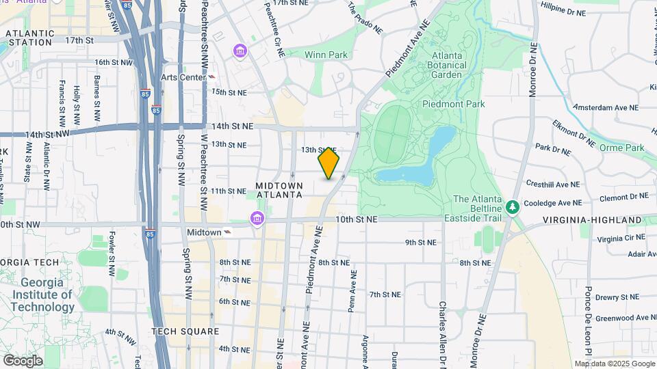 1058 Piedmont Ave NE Map and Location Details