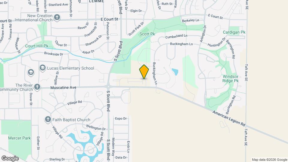 921 Aiden St Map and Location Details