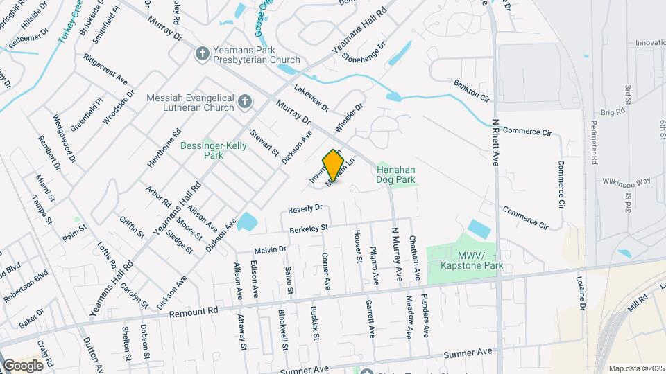 1117 Malvern Ln Map and Location Details