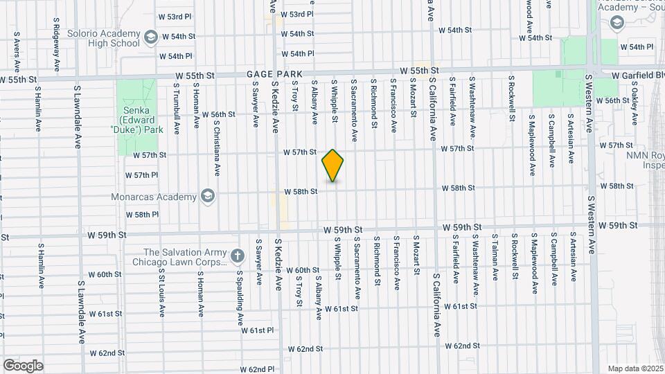 5754 S Whipple St Map and Location Details