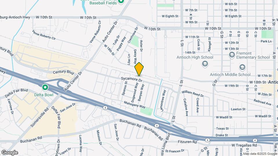 1612 Sycamore Dr Map and Location Details