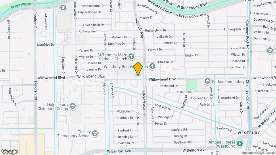 5914 Willowbend Blvd Map and Location Details