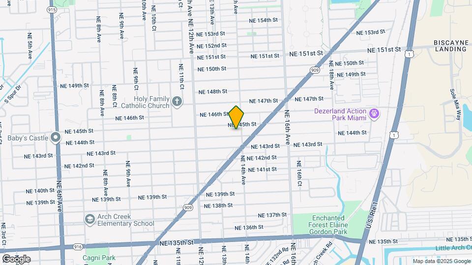 1381 NE 144th St Map and Location Details