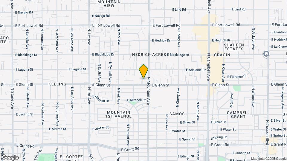 1285 E Glenn St Map and Location Details