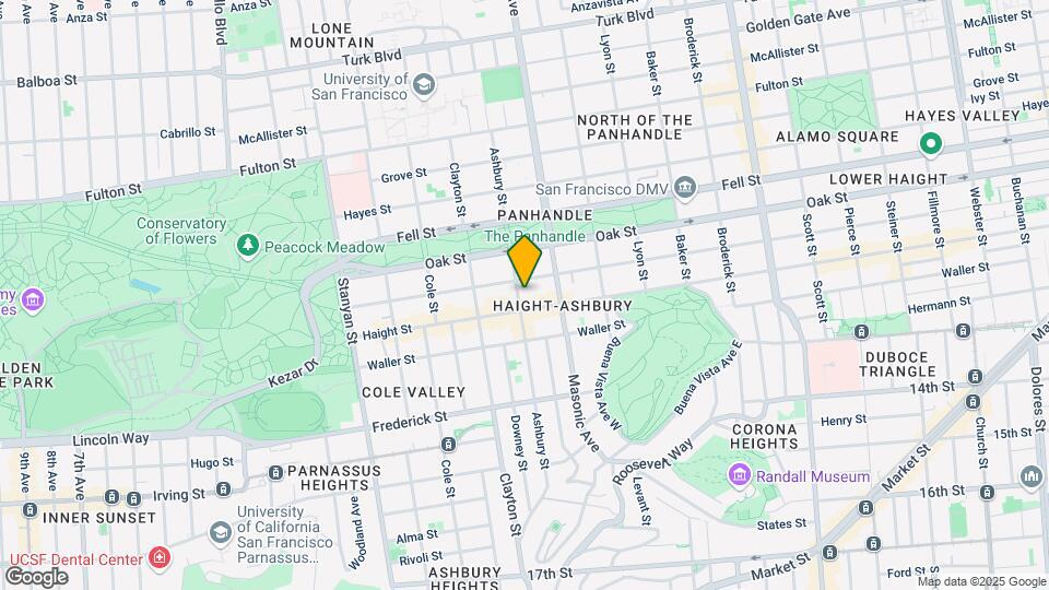 530 Ashbury St Map and Location Details