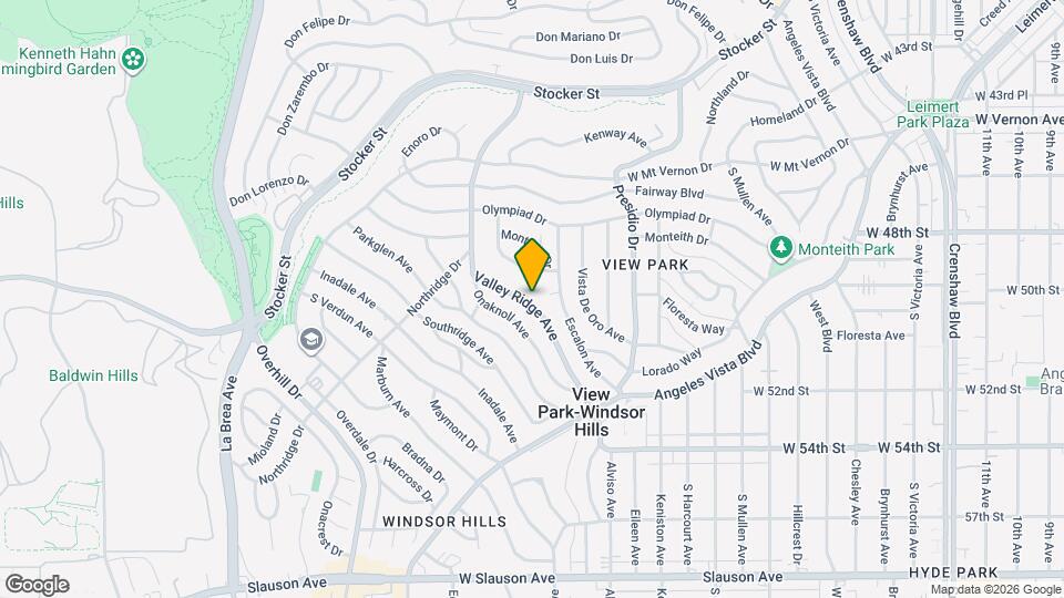 5008 Valley Ridge Ave Map and Location Details