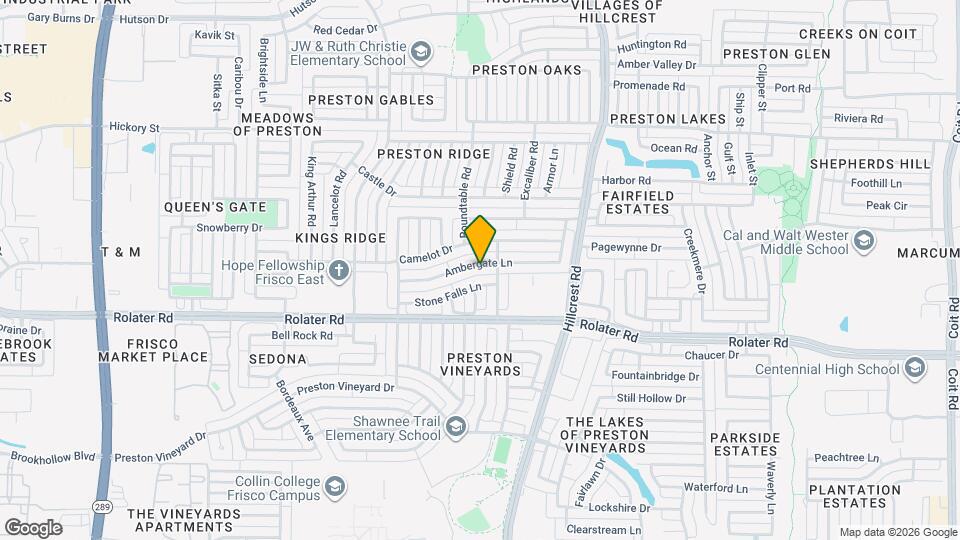 10603 Ambergate Ln Map and Location Details