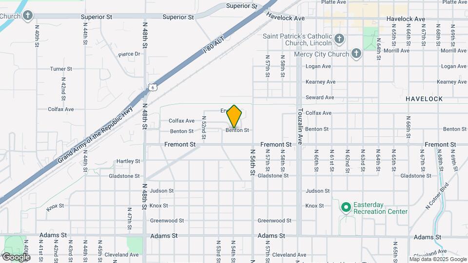 5405 Benton St Map and Location Details