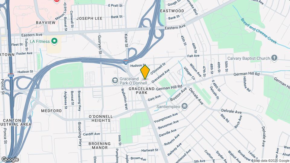 6605 O'Donnell St Map and Location Details