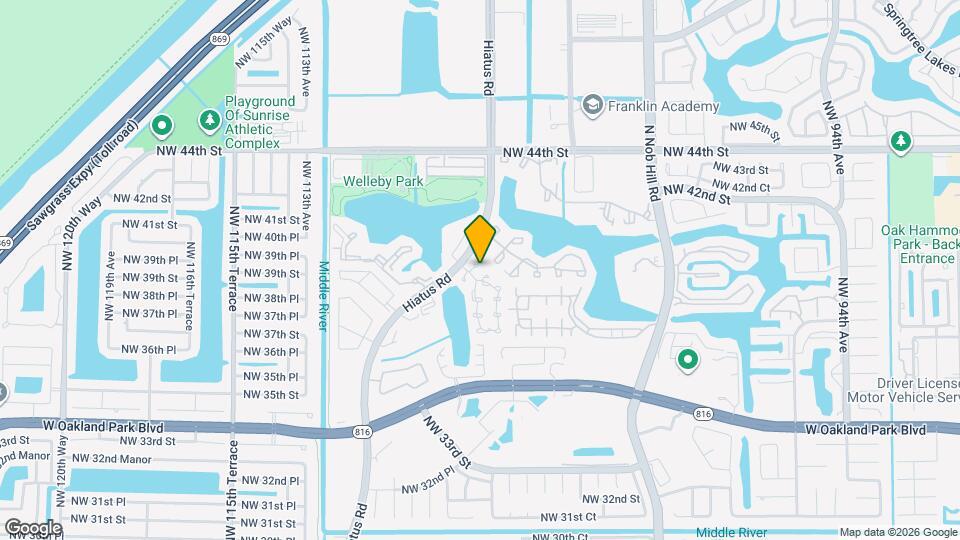 3832 NW 107th Way Map and Location Details